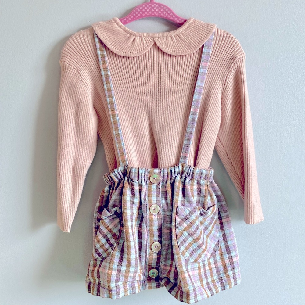 Baby Girl Fall Winter Skirt and Sweater Outfit